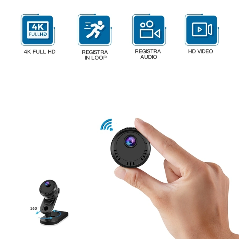 L28 Mini 4K HD Visão Noturna Loop da câmara a gravação de detecção de movimento Home Security Câmara WiFi com 16GB do cartão de memória