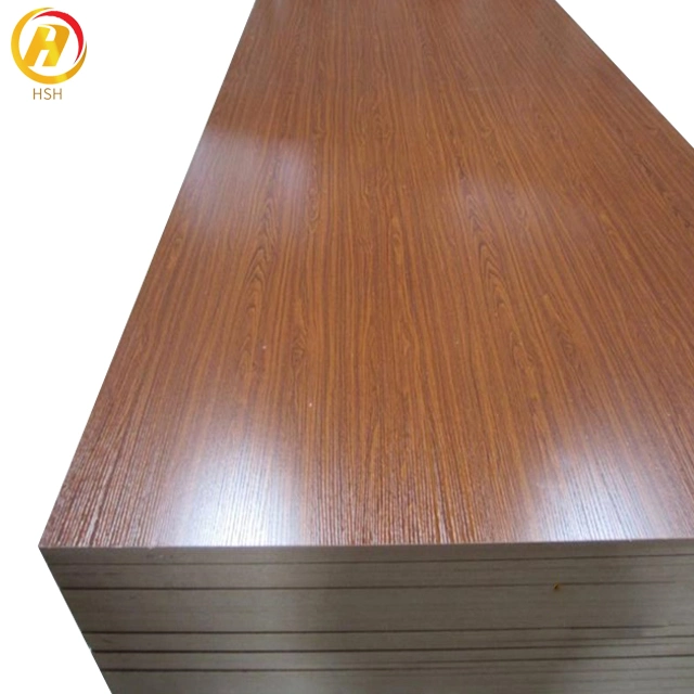 China UV de alta calidad de 18mm ranurado de chapa laminada MDF melamina brillante Resistente al agua cruda ante la Junta de MDF para el panel interior de la Junta de cocina