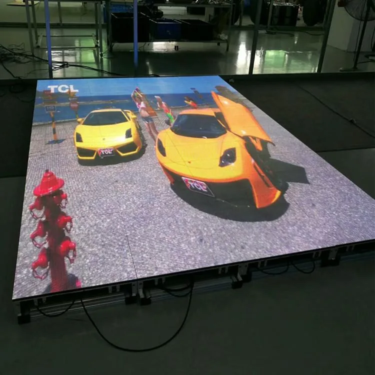 LED Tempered Glass Video Wall Display Interactive The Most Popular Fashionable Walkway