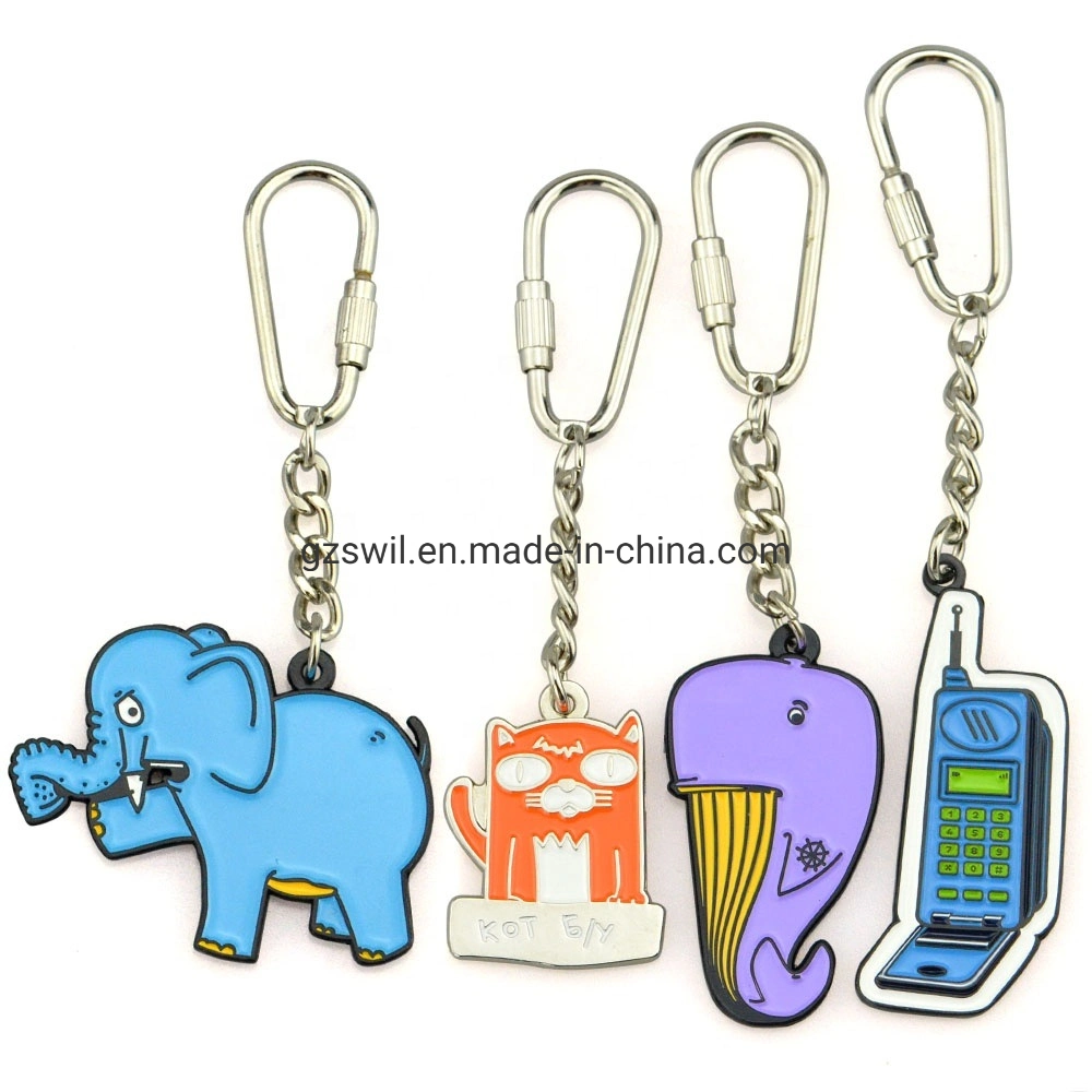 Custom Promotion Decoration Gifts Silicone PVC Key Chain