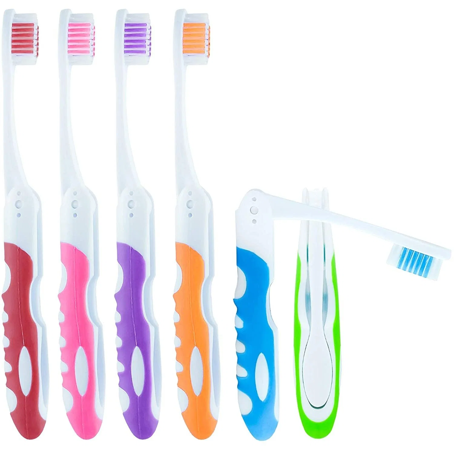 Travel Camping Folding Medium Bristle Toothbrush