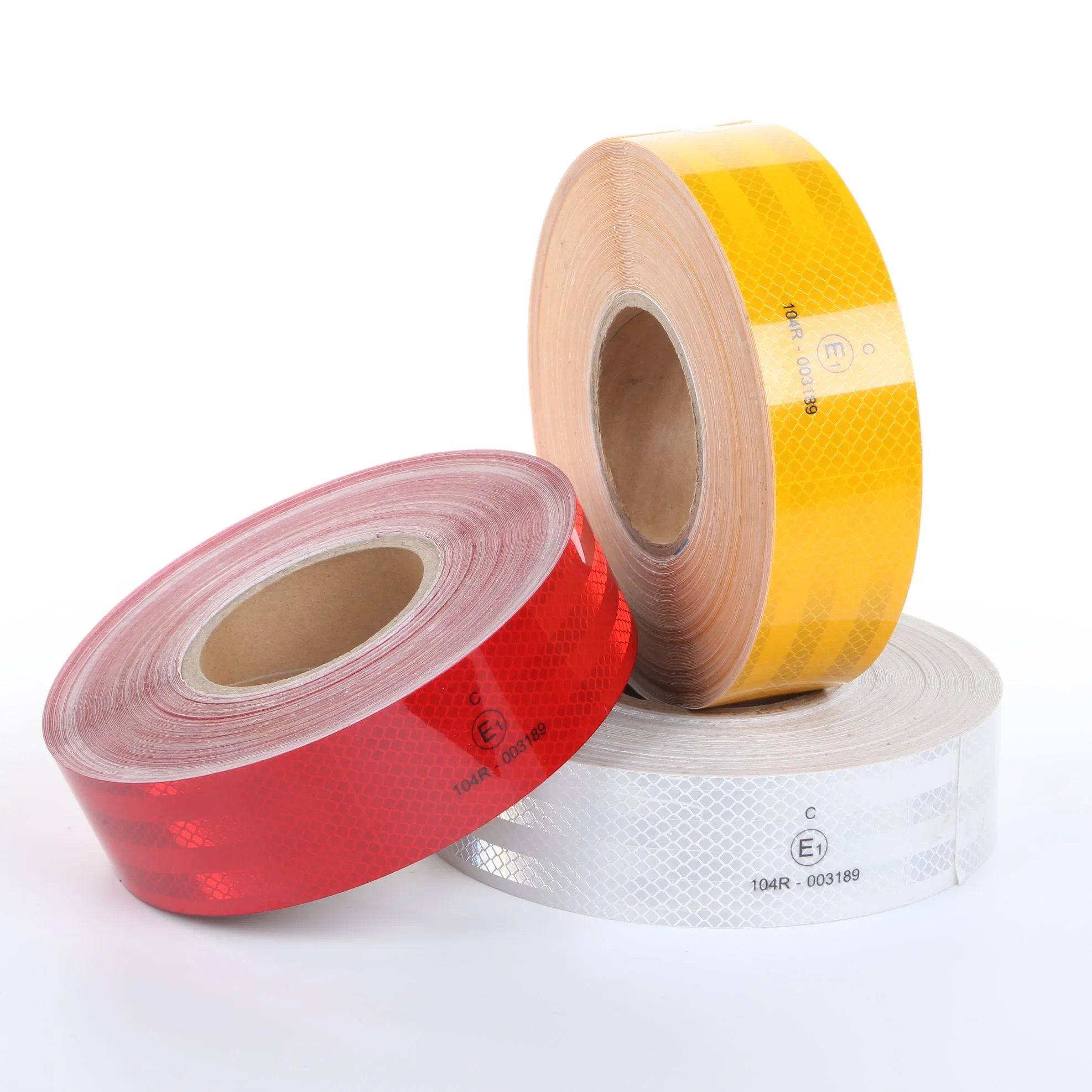 CE104r Certificated Reflective Vehicle Sticker, Adhesive Prismatic Reflective Warning Tape for Truck