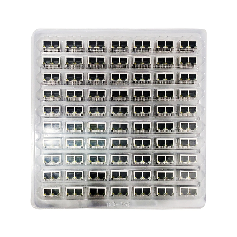 2.5g Base-T Ethernet Shielded Fast Jack Network Socket Magnetics Module 2X1 Multi-Port RJ45 Connector