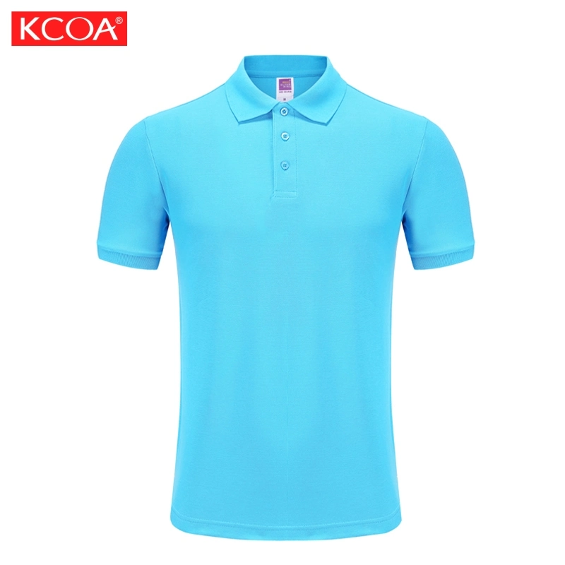 Sport Banheira de venda por grosso azul sólido homens Polo Shirt personalizada