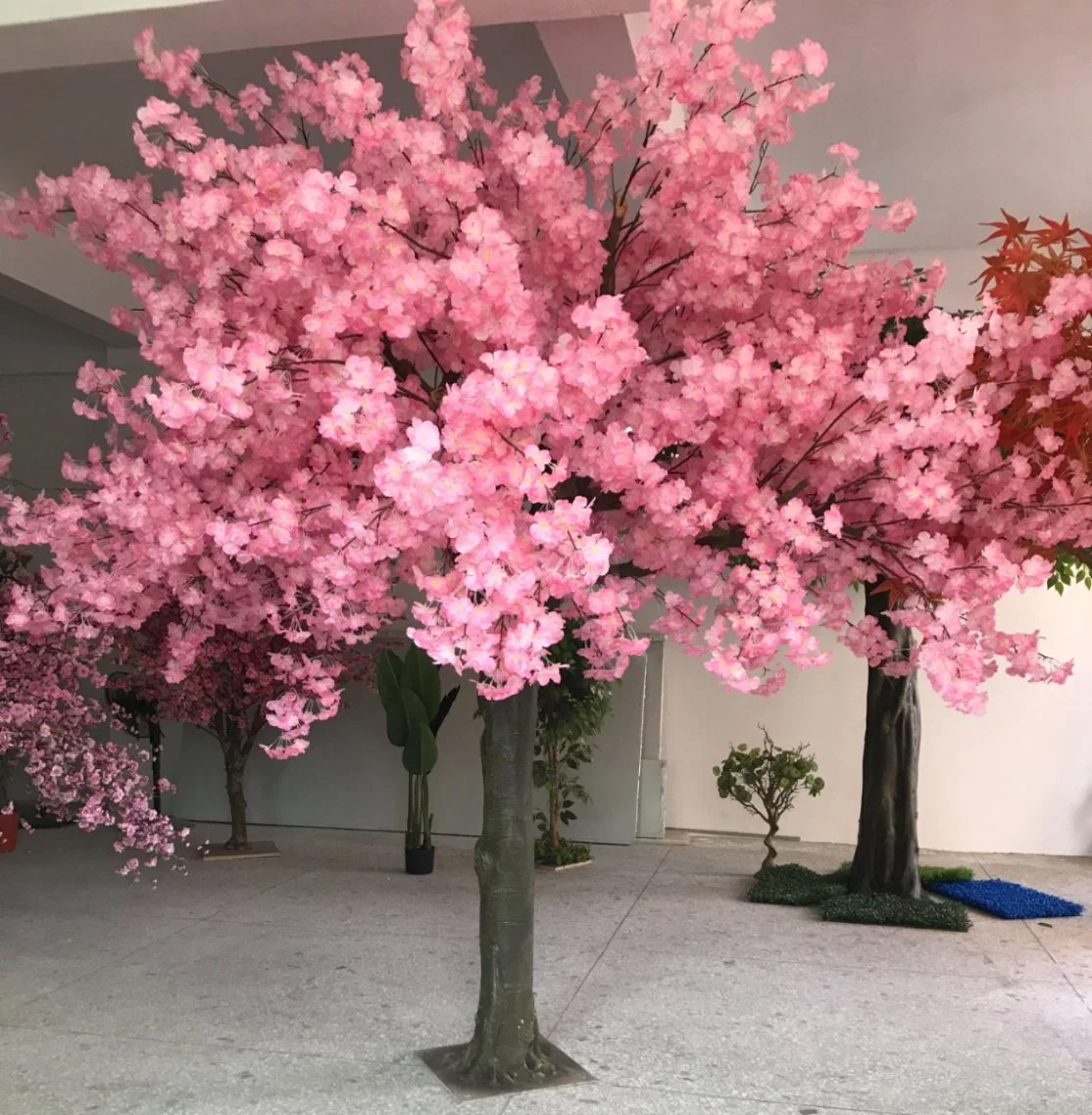 Die Kirche Hochzeit Dekoration Kirschblüte Blume Baum Künstliche Pflanzen