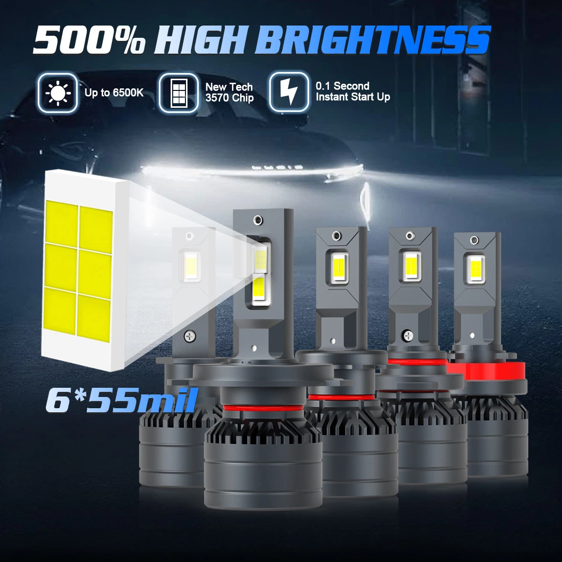 105W canbus G15 wth fan cooling system led  headlamp H19 H4 H7 H18 H8 H11 H10 9005 9006 9012 Auto Parts LED Car Light