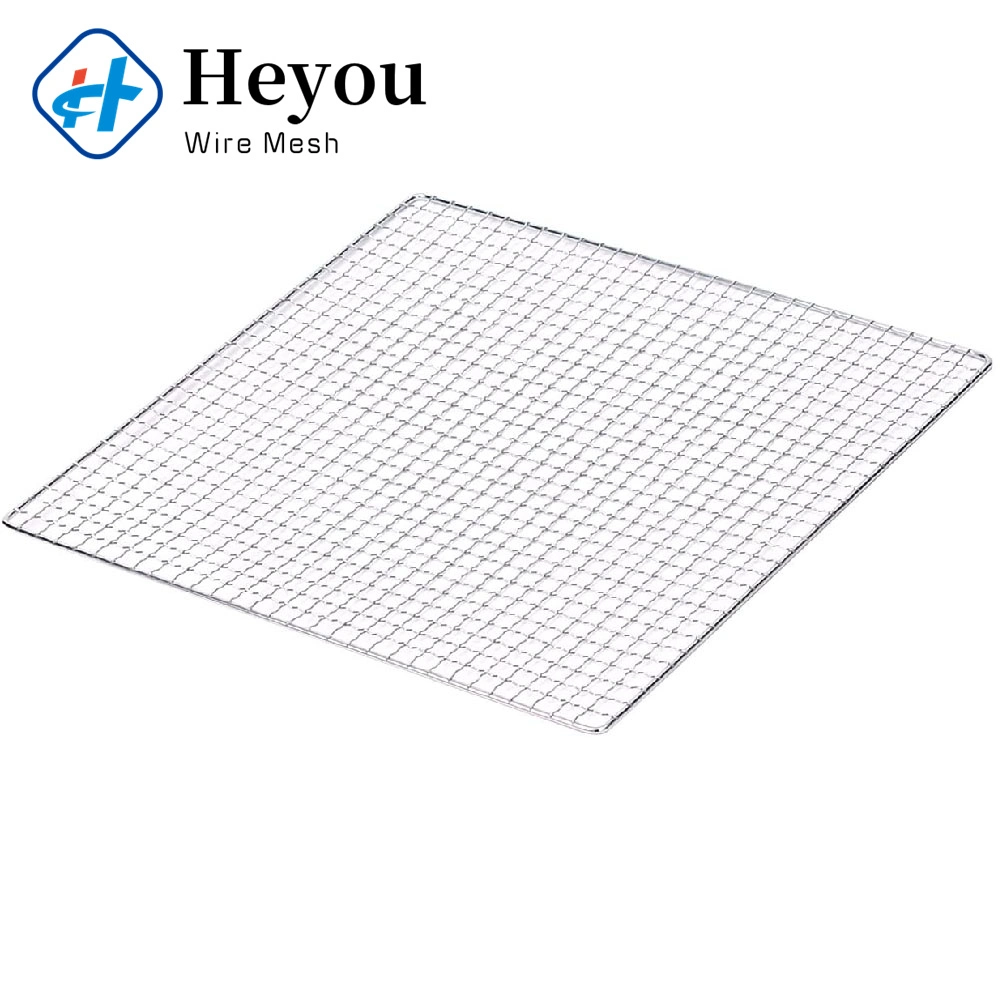 Outdoor Barbecue Grill Mesh Stainless Steel Wire Mesh Grid Household Rectangular Thickened Barbecue Net Supplies Wire Mesh Sheet