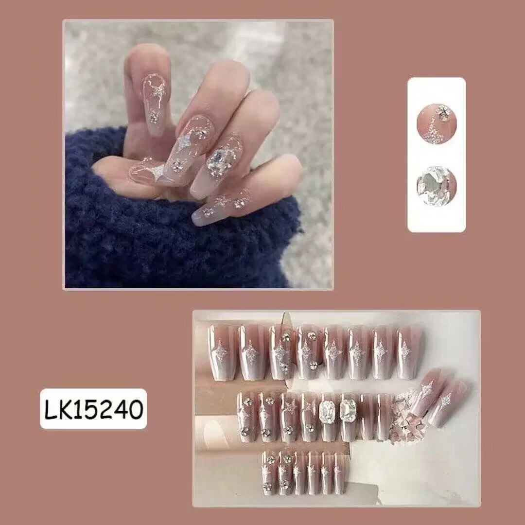 2023 ins New Fashion High Quality Press on Nails Private Label Custom Acryl Kunstgel Kunst Nägel Verpackung Box Finger Nagel