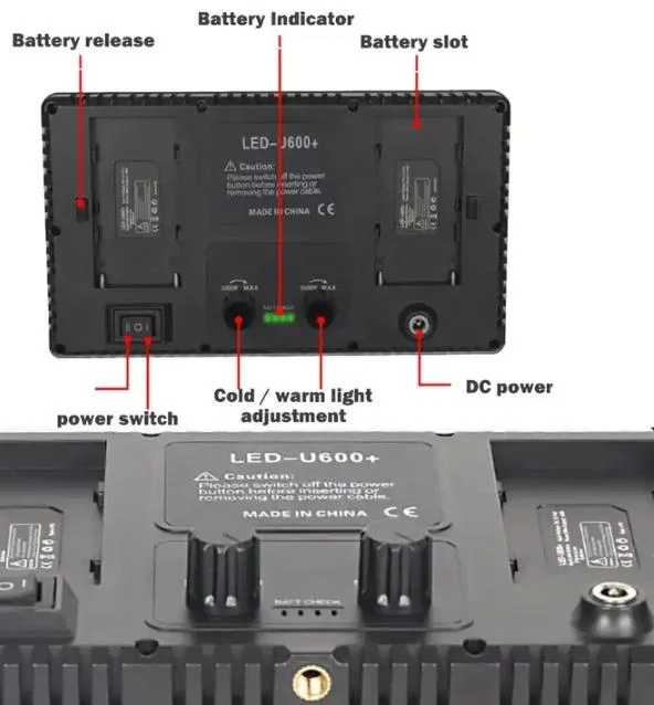 شاشة رقمية بمعدات التصوير الفوتوغرافي مع حلقة فيديو LED للحامل ثلاثي القوائم خفيف