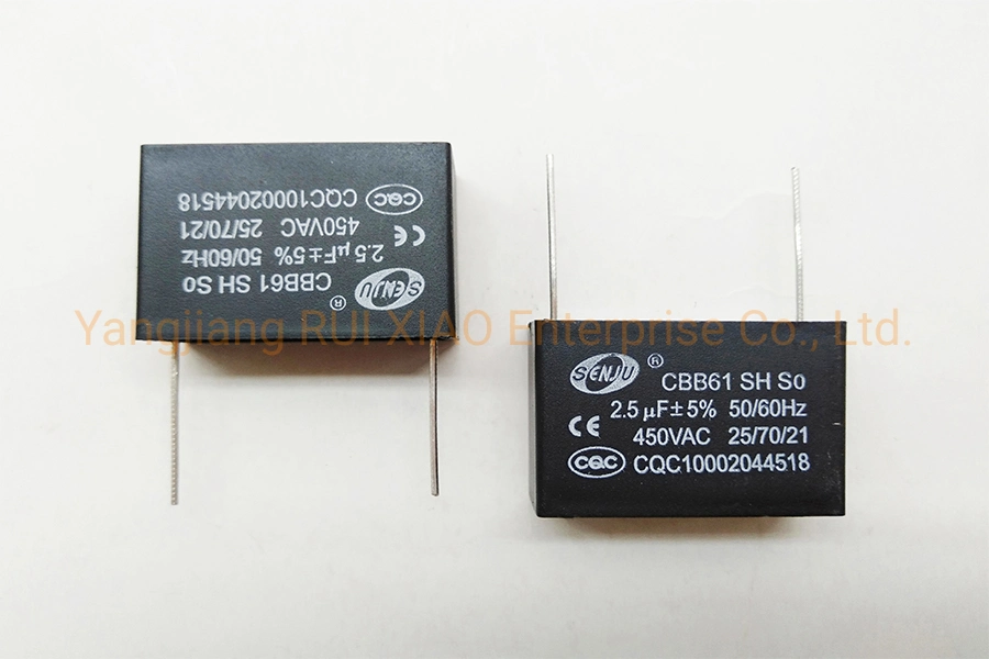 Cbb61 Pin Start Capacitor 2.5UF 450V Air Conditioner/Fan/Integrated Circuit