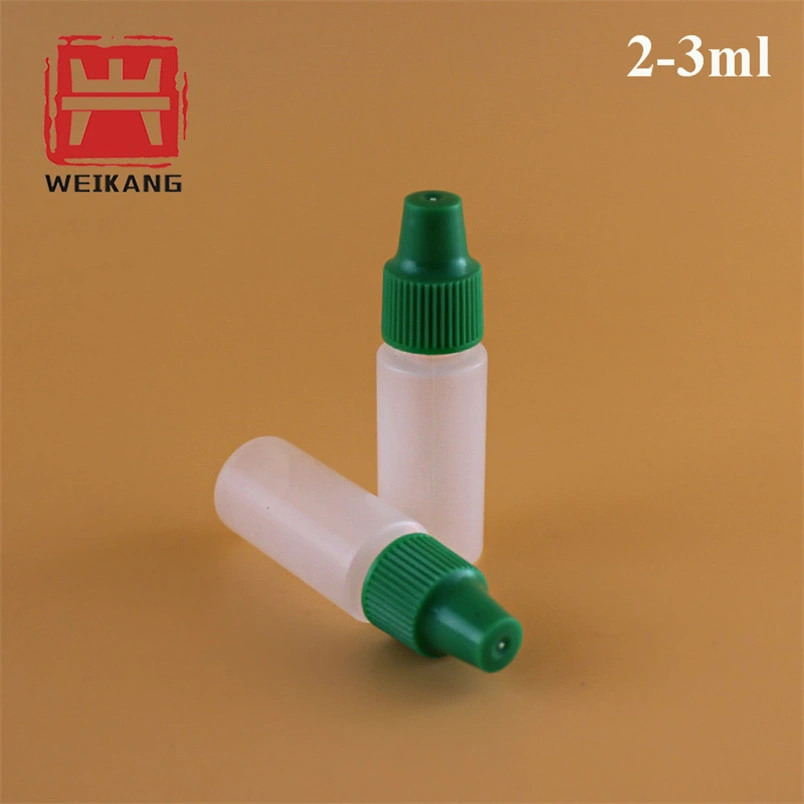 Cartucho de plástico de qualidade Pharmacetical LDPE Eo estéril 3 ml de plástico olhal Frasco conta-gotas