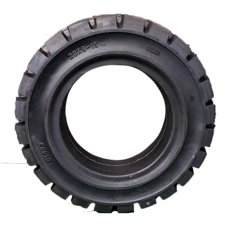 Premium Rubber Solid Tire 28*9-15 Forklift Solid Tire Industrial Tire Suitable for Hangcha Heli Toyota Linde Hyster Liugong etc