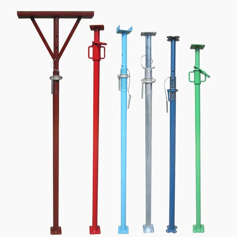 Construction Steel Scaffolding Poles Adjustable Post Jack