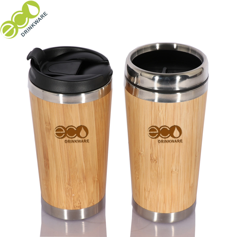 GB8020 450ml 15oz Customized Bamboo Cup Coffee Mugs Travel Mug