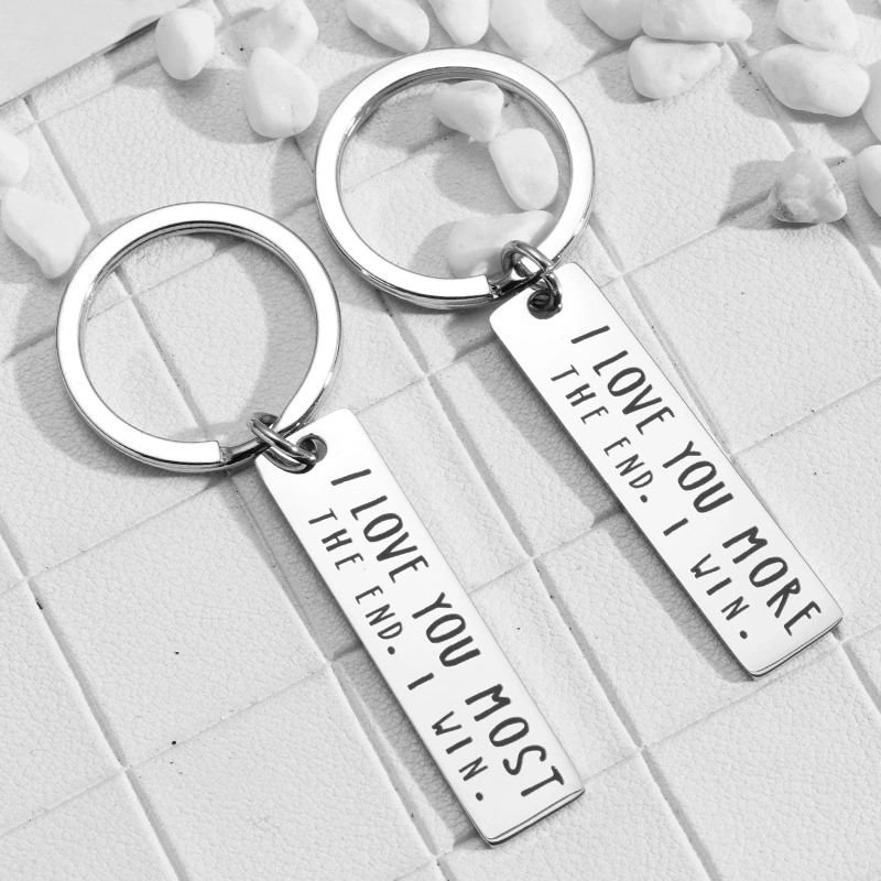 Presentes do casal Hot Sale Amazon Keychain do dia dos Valentines do Metal Presentes