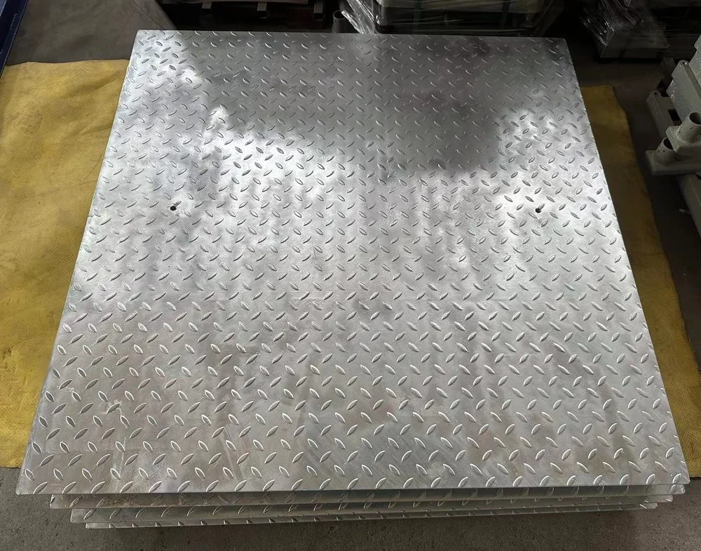 Báscula de suelo de banco electrónica de plataforma de pesaje galvanizada