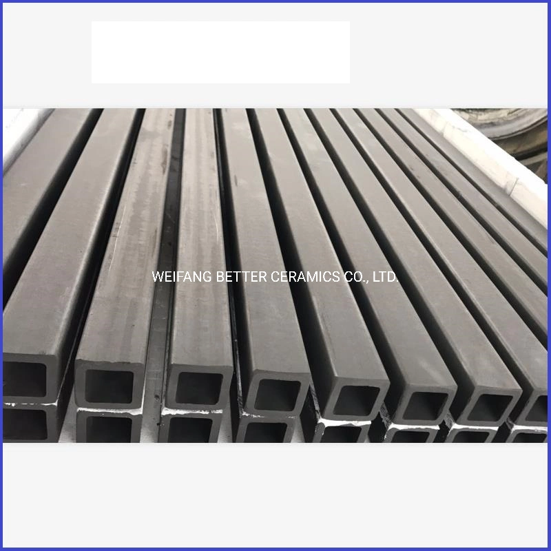 Sintering Silicon Carbide Ceramic Tubes Kiln Furnitures Sisic/Rbsic Beams Square Beams Maximum Operating Temperature 1380 degrees