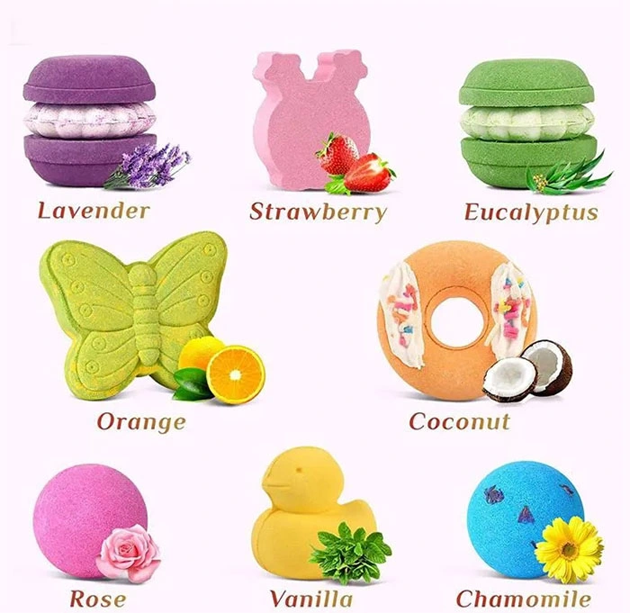 Aceite esencial natural sal de baño bombas de los niños lindo volcán orgánicos Bubble Bomb aligerar Bathbombs Bathbomb haciendo de forma de diseño de kit de Bath Fizzer/bomba de baño