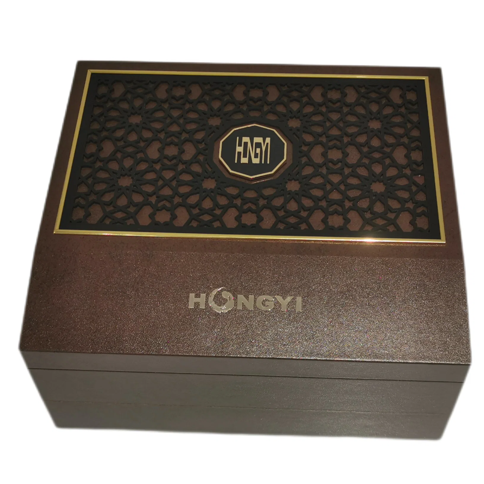 Hongyi Small Unique Wooden Art Craft Trinket China Box with Lock MDF Home Fragrances