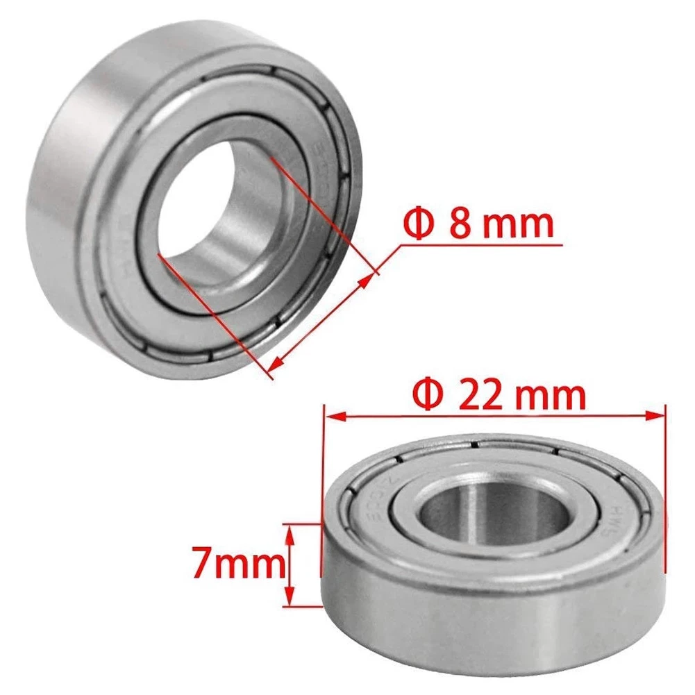 El alto grado de acero cromado 608 8X22X7mm rodamientos de bolas de ranura profunda para patines y Skateboard