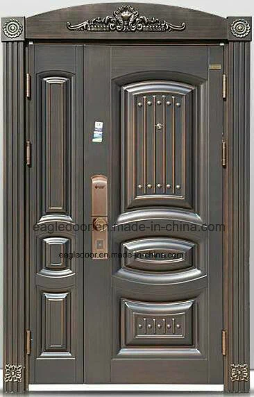 2017 Top Quality Fingerprint Lock Steel Security Door (EF-S118)