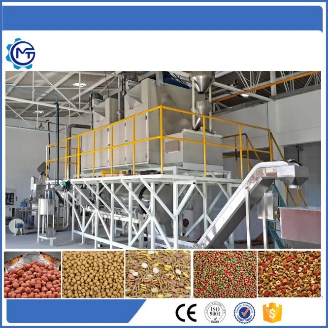 China Pet Dog Food Machine Floating Fish Feed Twin Screw Extruder Plant