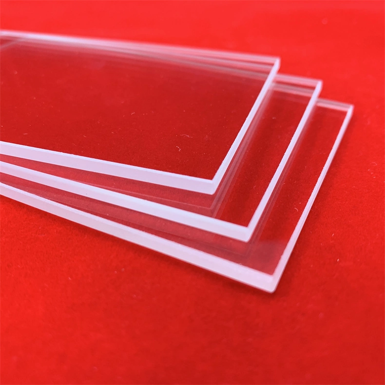 High Precision Clear Fused Silica Sheet Wafer Jgs1 Jgs2 Optical Rectangle Quartz Glass Plate Discs