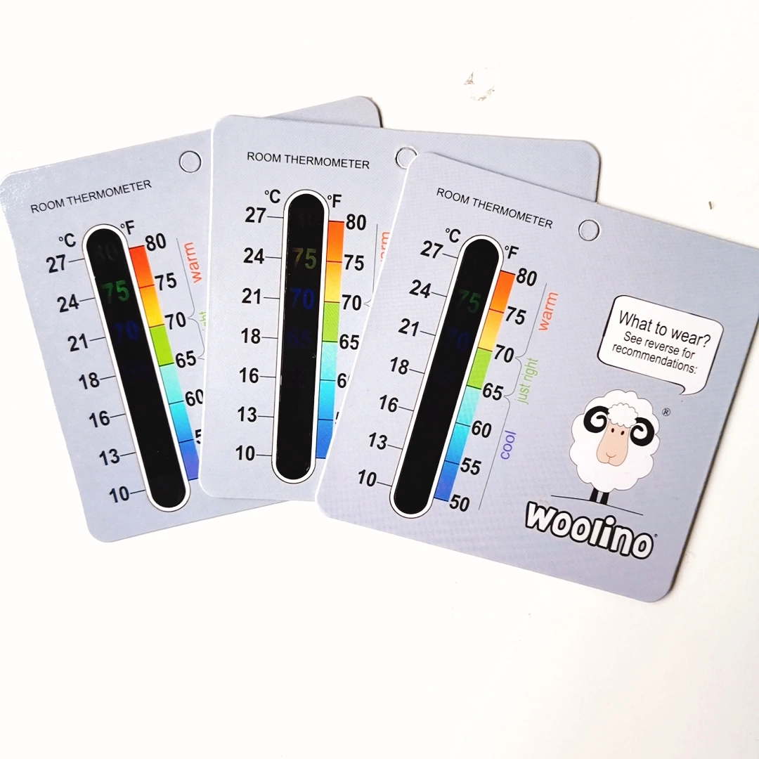 OEM Lliquid Themometer Room Thermoeter Card