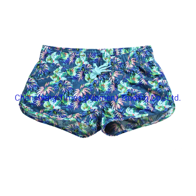 OEM Beach Shorts Casual Swim Shorts Waterproof Breathable Fabric Comfortable Women Swimming Shorts