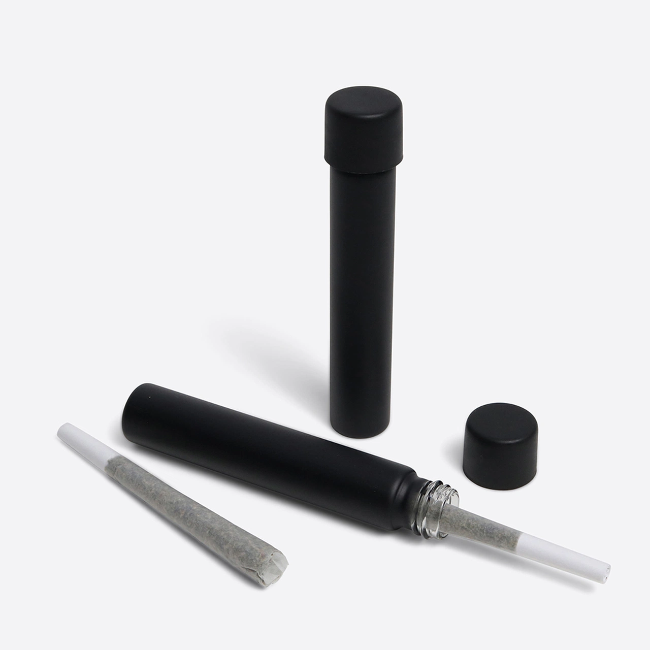 6mL tubo de Pre-Roll de Jar de vidrio para envase de concentrado transparente Tapón de silicona