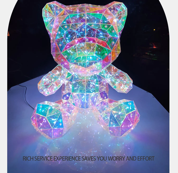 Teddy Bear LED Lights Decoration Night Lamps Valentines Day Christmas Lights Gifts