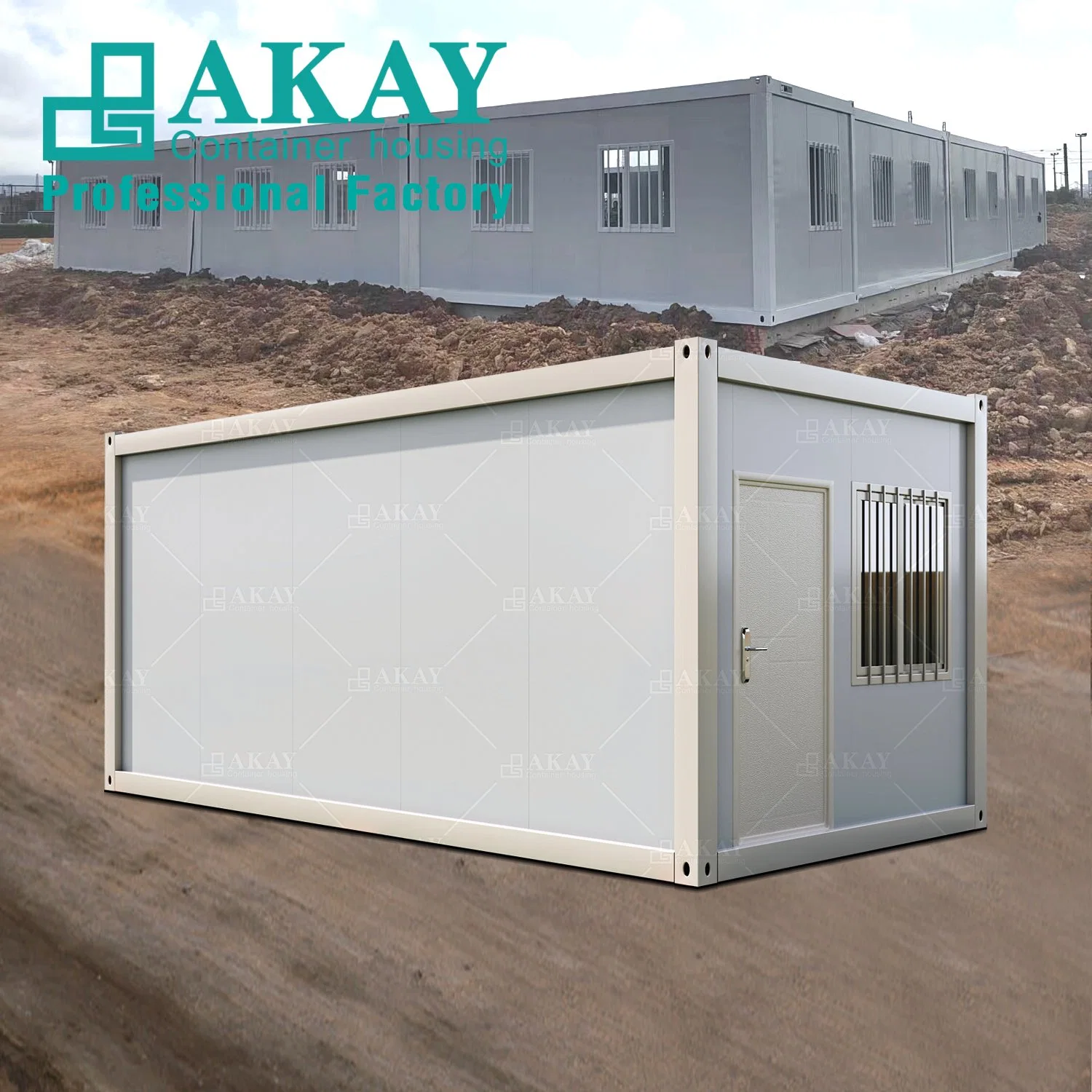 Eco Friendly Waterproof Easily Assembled Apartment Rental Prefabricated Container House