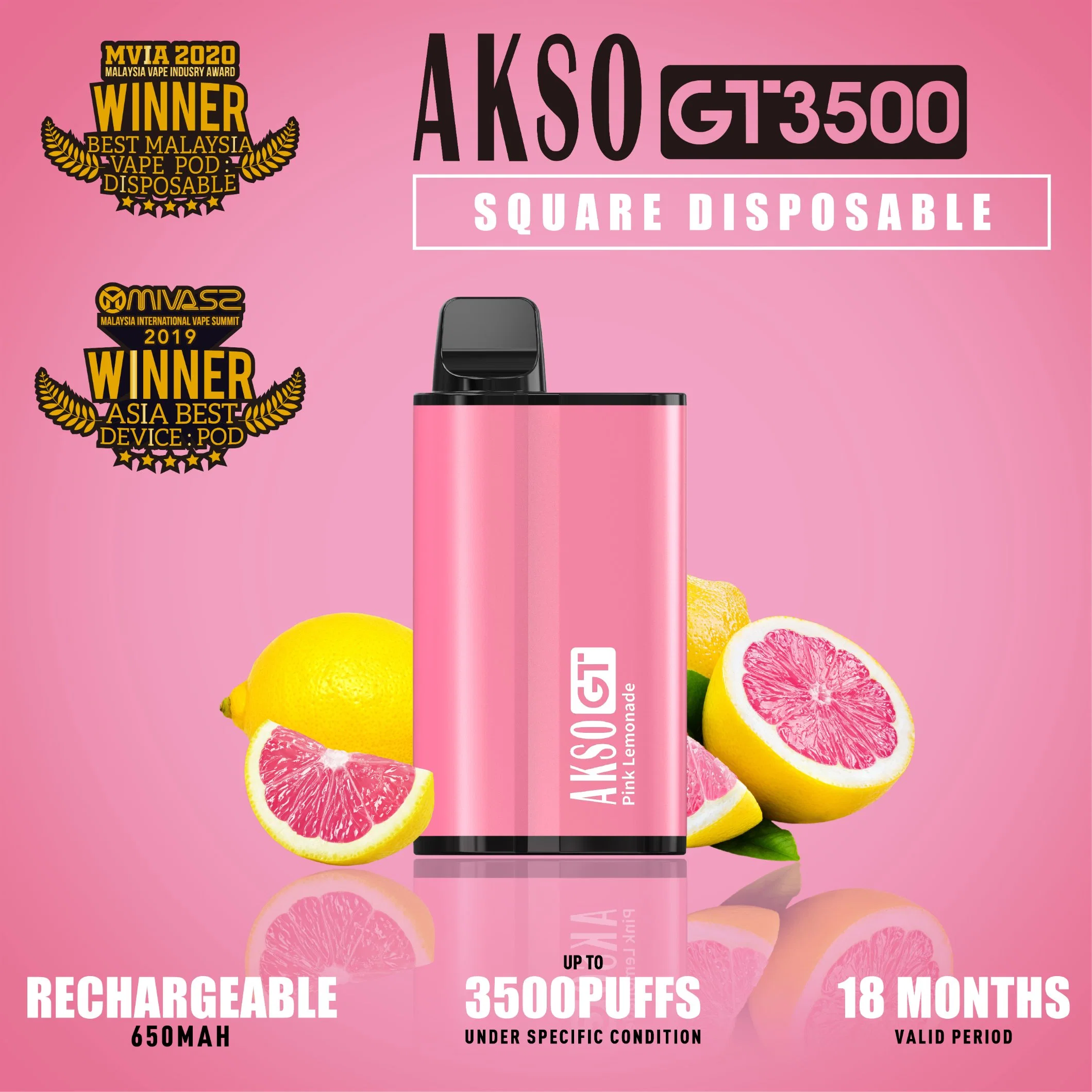 Pod Akso Disposable/Chargeables Vape E Kit de dispositif de cigarettes jetables de gros Vape Case Mod