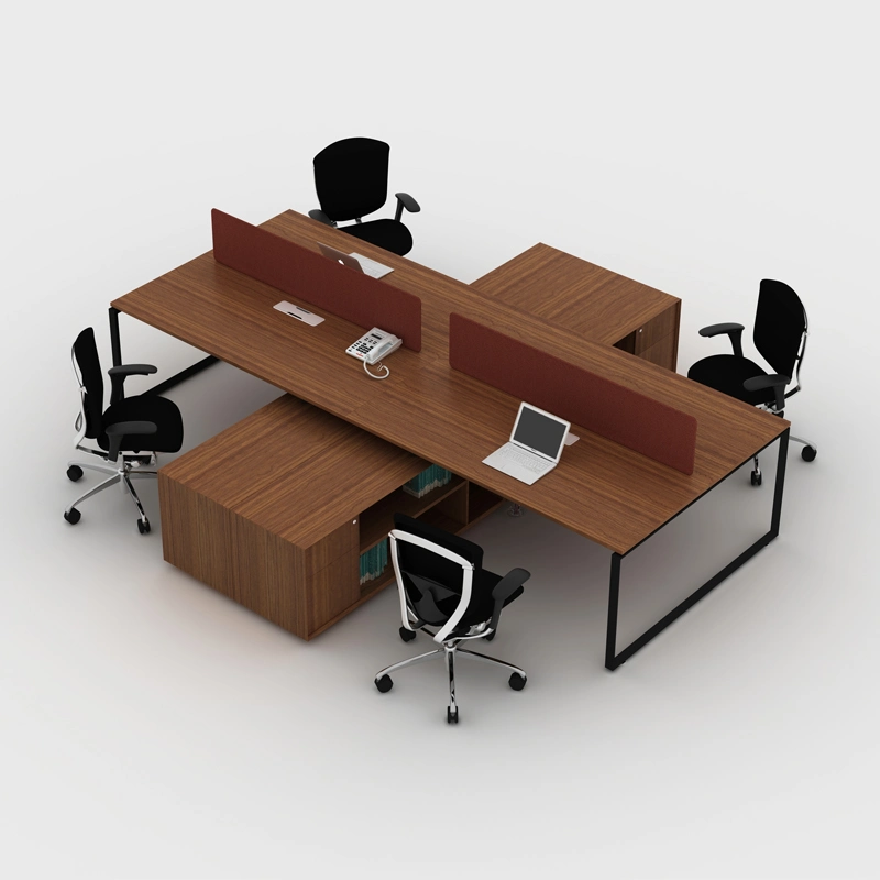 China Wholesale/Supplier Coworking Space Office Table Modern Melamine Office Desk Furniture