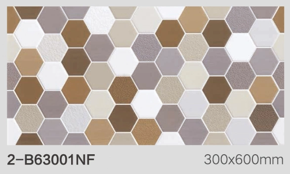 Nuevo Diseño Interior baldosas de pared 300x600 mira el cuarto de baño azulejo hexagonal blanco