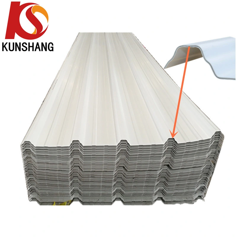 High Wave Trapezoid PVC Plastic Roofing Sheet Material T1070