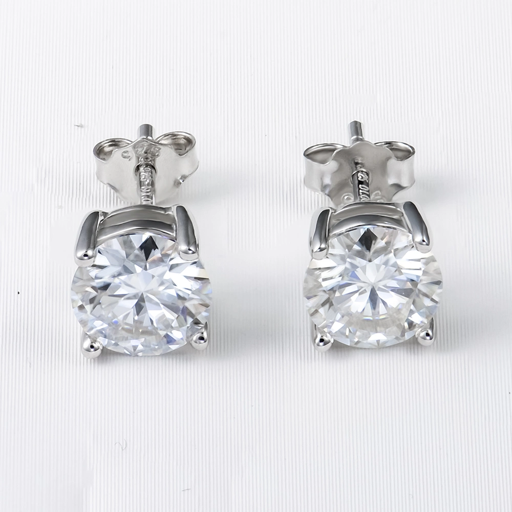 Mayorista/Proveedor Moissanite Xingyue Stud Pendientes Plata 925 joyas de moda Moissanite existencias pendientes