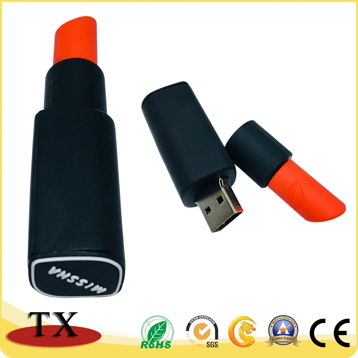 Maquillaje PVC USB Flash Drive USB Flash para el tema de regalo