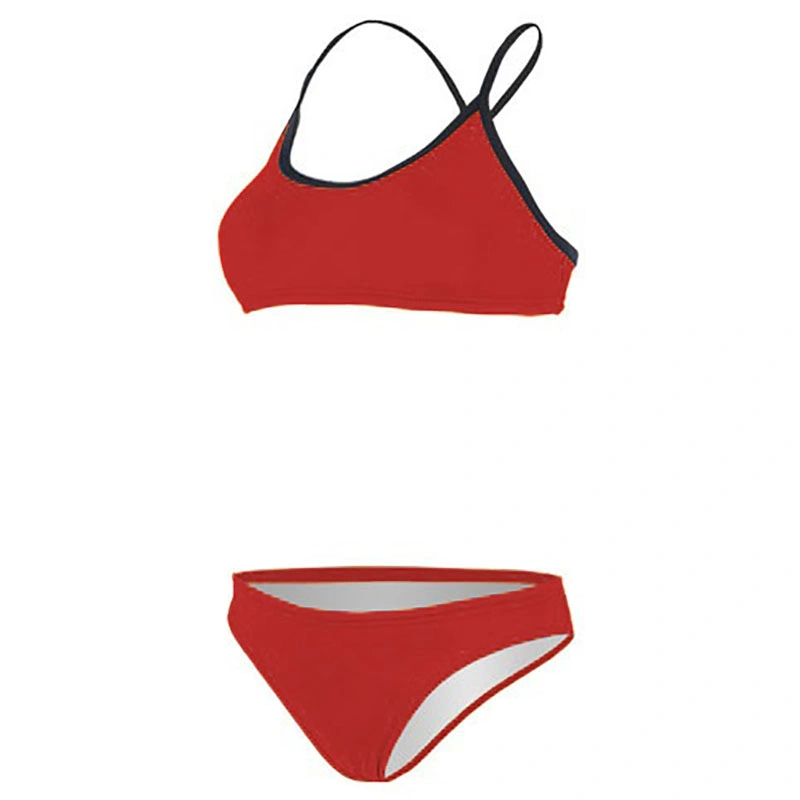 Sommer Beach Competition Tankini 2-teilige Bikini Badebekleidung Bademode für Schwimmen Für Frauen