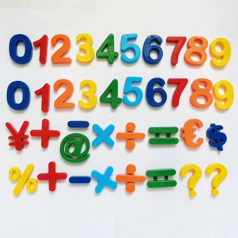 Wooden Fridge Magnets, Magnet Fridge Stick, Teaching Mathematics for Kids Baby