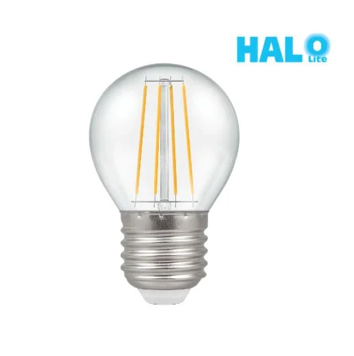 Halolite 6W E27 G45 Candle LED Clear Non-Dimmable Energy Saving Lamp