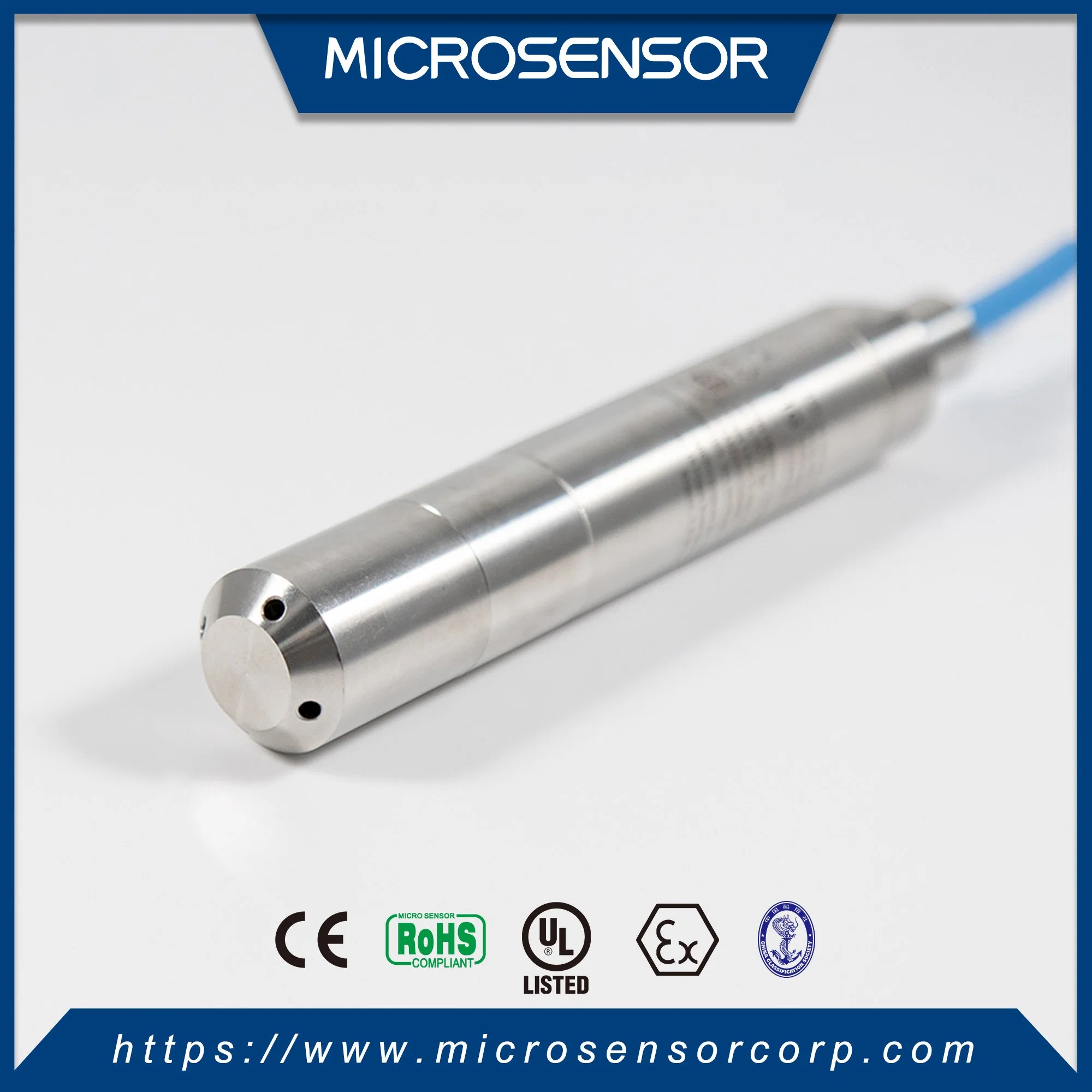 Mikrosensor Serie MPM426W 4-20mA Tauchbarer Flüssigkeitspegelsender für Chemikalien Lagertanks