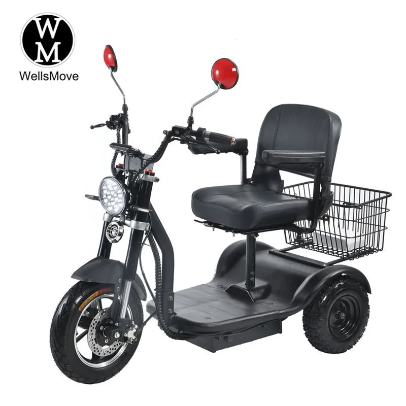 Zappy original de fábrica 500W 800W de 3 ruedas Scooter de movilidad eléctrica Trike discapacitados discapacitados en silla de ruedas Scooters