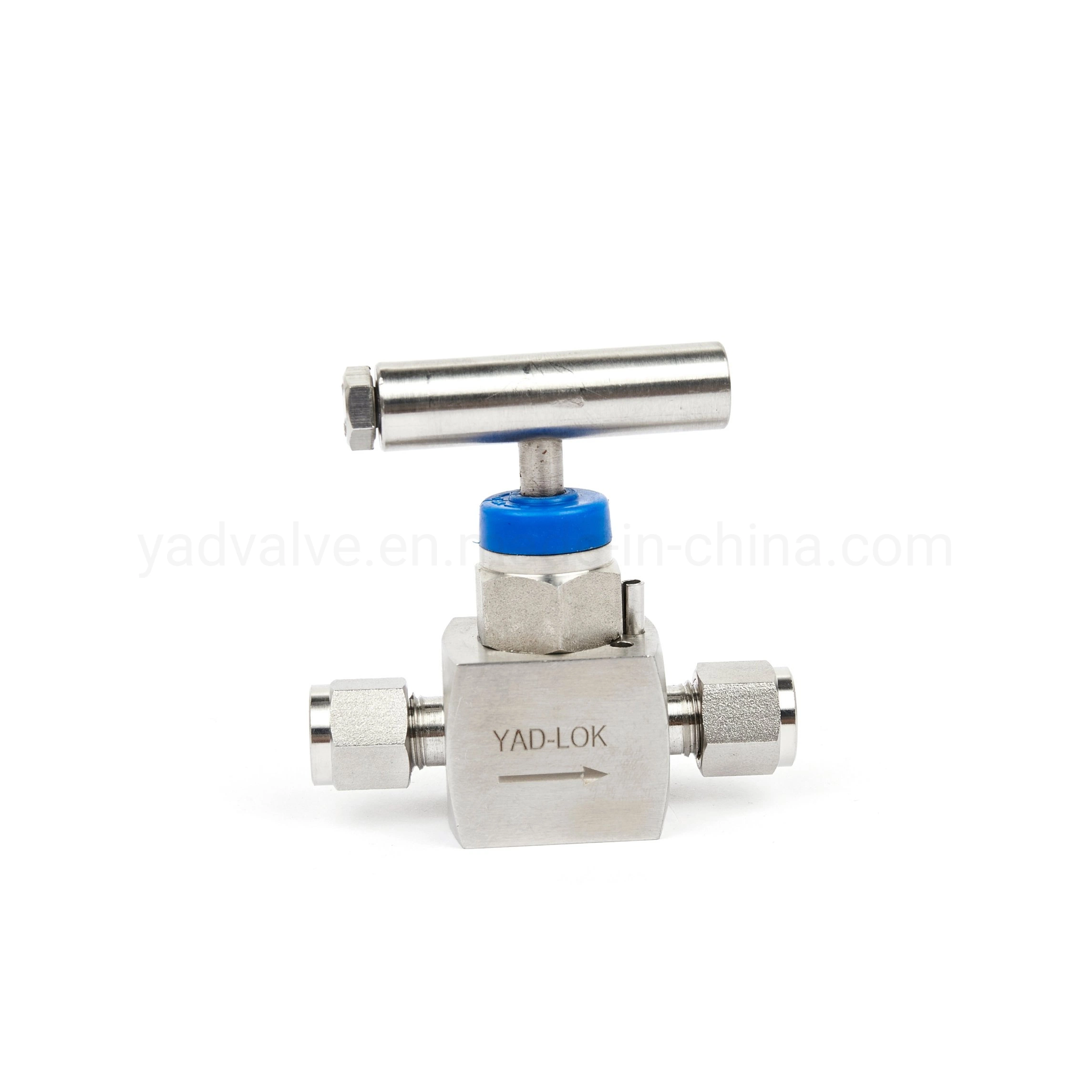 Stainless Steel Instrument 3000psi Straight Ferrule Type Compression Needle Valve for Water