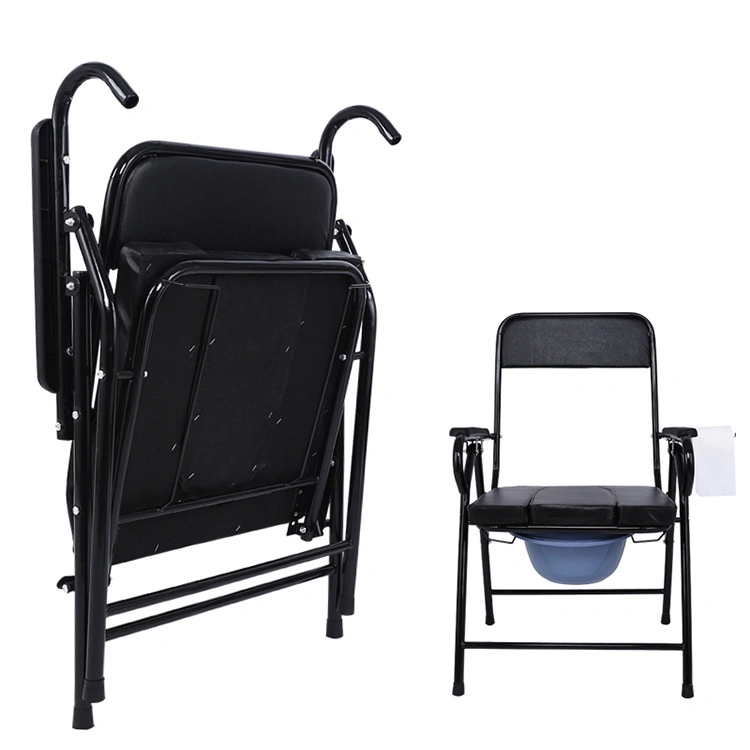 Handicapped Folding Portable Commode Chair