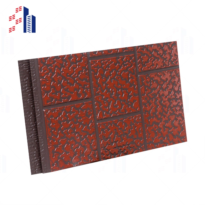 16mm Mosaic PU Sandwich Panel Foldable Container House Foldable Exterior Wall