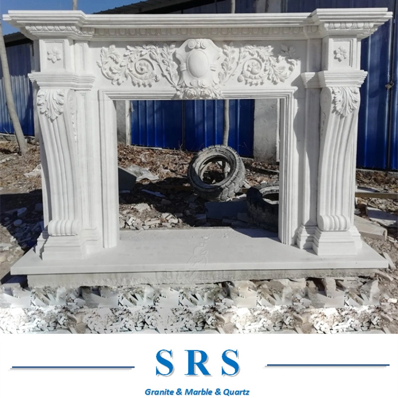 French Style Marble Fireplace Mantel