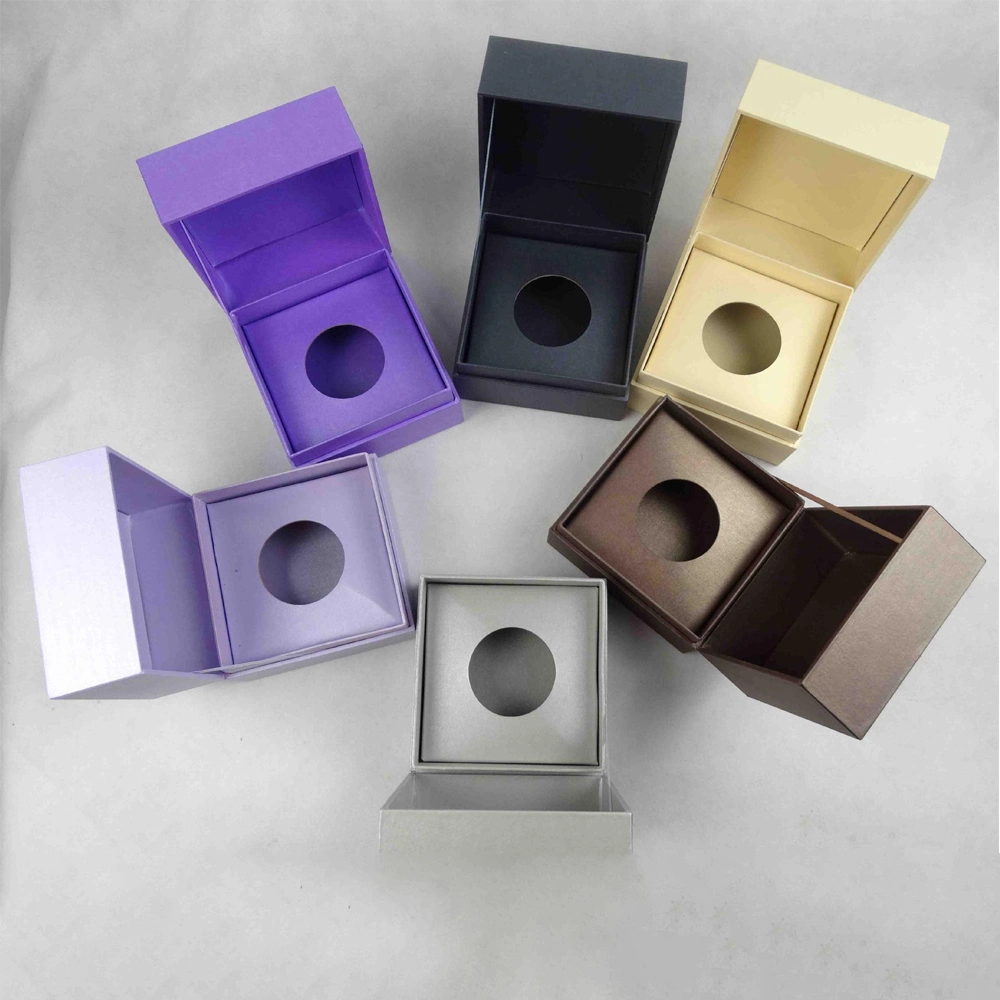 Diseño de los clientes de la fábrica de Qingdao rígido cartón plastificado mate artesanal Top-Lid Embalaje Caja de regalo con cinta de opciones para la joyería de lujo