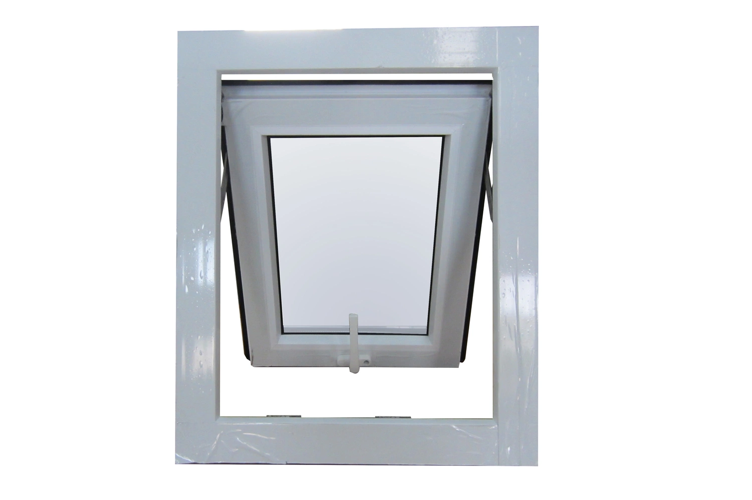 UPVC Plastic Double Glazing Awning Windows with Mosquito Net