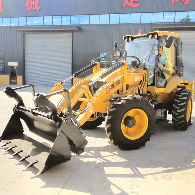 Chargeur sur roues directement d'alimentation d'usine de tracteur de la réalisation de fonctions telles que la direction in-situ et le côté du passage et l'aile